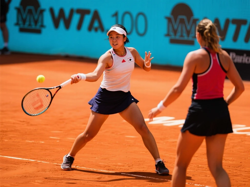 日本新星内岛萌夏直落两盘力克佩古拉，强势挺进马德里WTA1000十六强